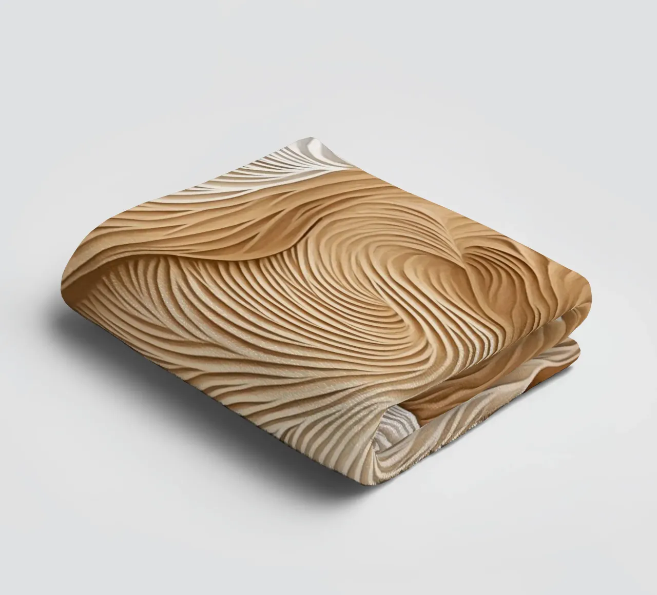 Elegant flowing linear waves towel by Carinaprint