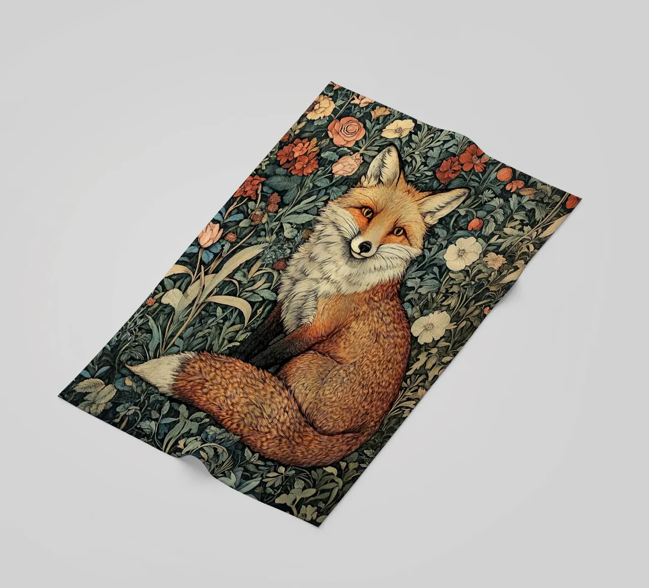 William Morris - Fox telo mare da Botanical Art Studio