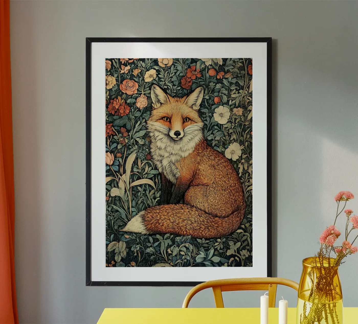 William Morris - Fox poster da Botanical Art Studio