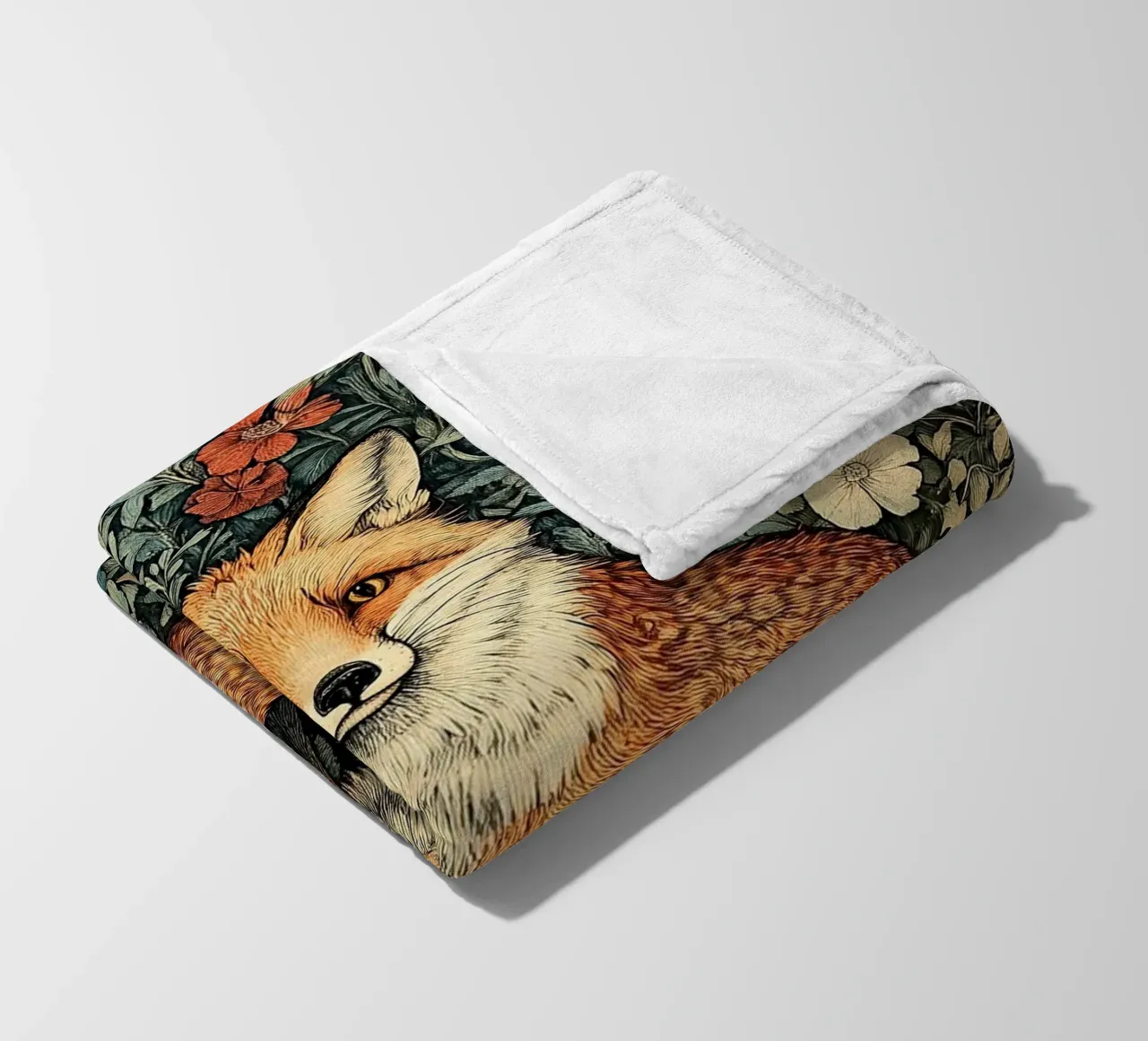 William Morris - Fox coperta in pile da Botanical Art Studio