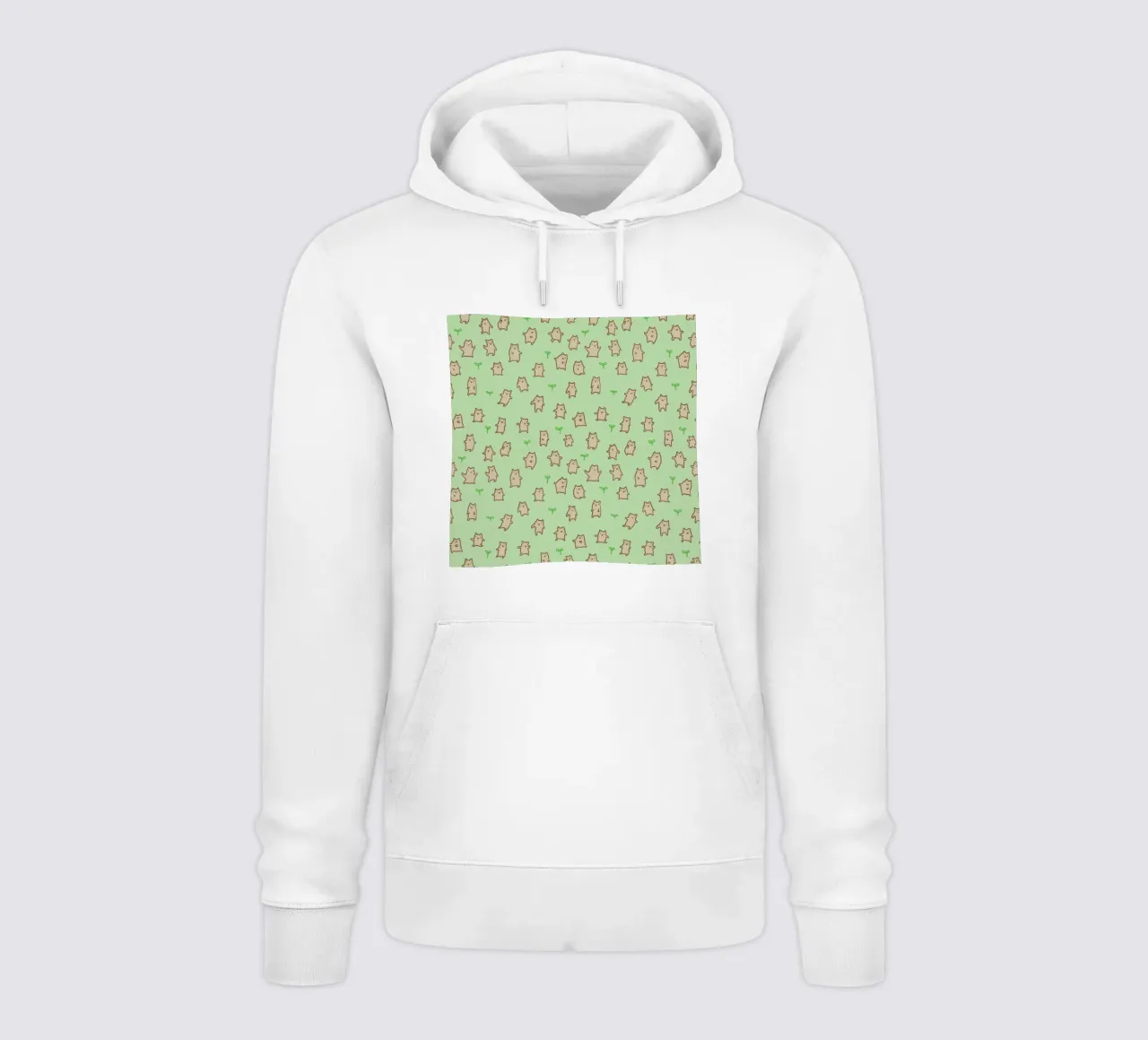 Tiny Bears Pattern felpa con cappuccio da Sophie Corrigan