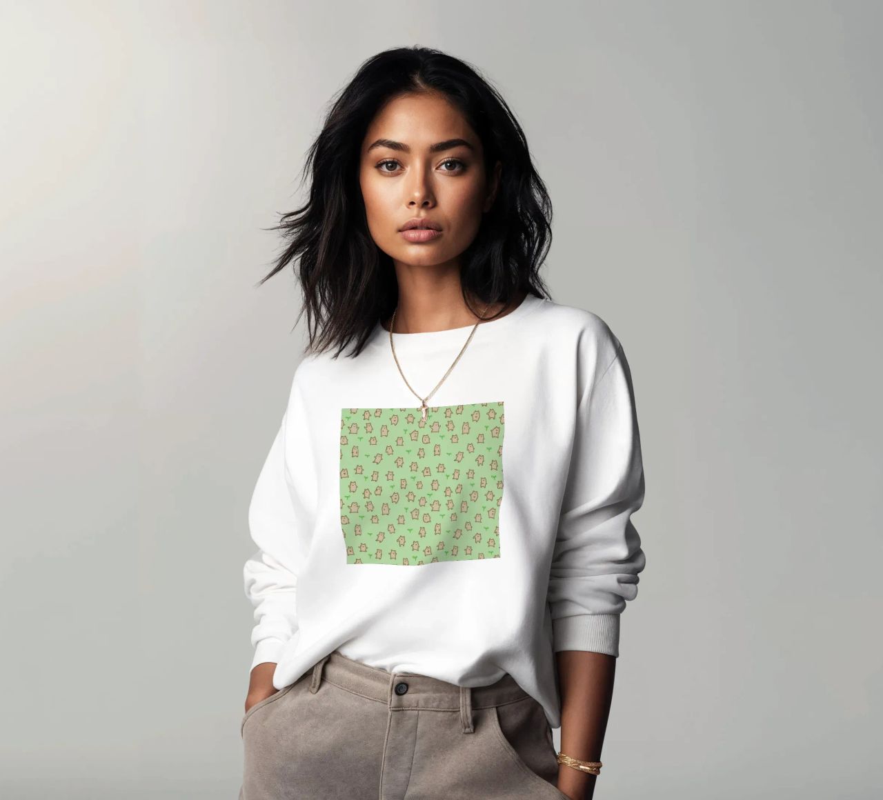Tiny Bears Pattern sudadera de Sophie Corrigan