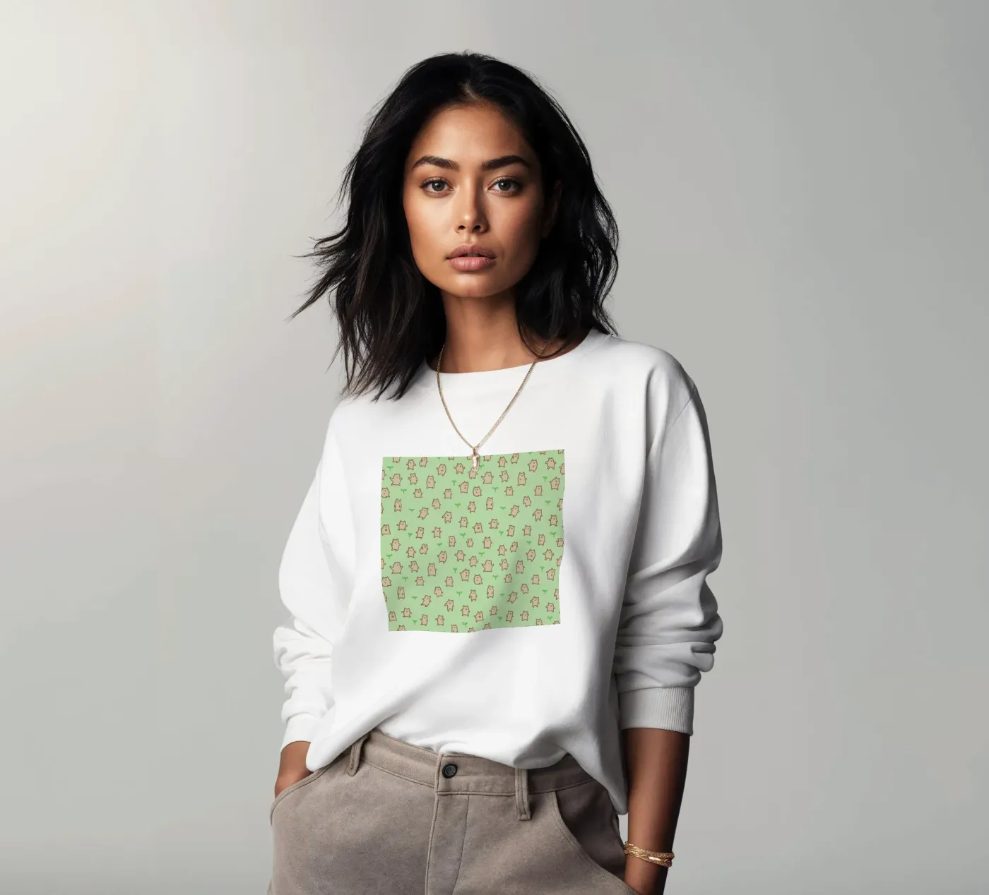Tiny Bears Pattern sweatshirt van Sophie Corrigan