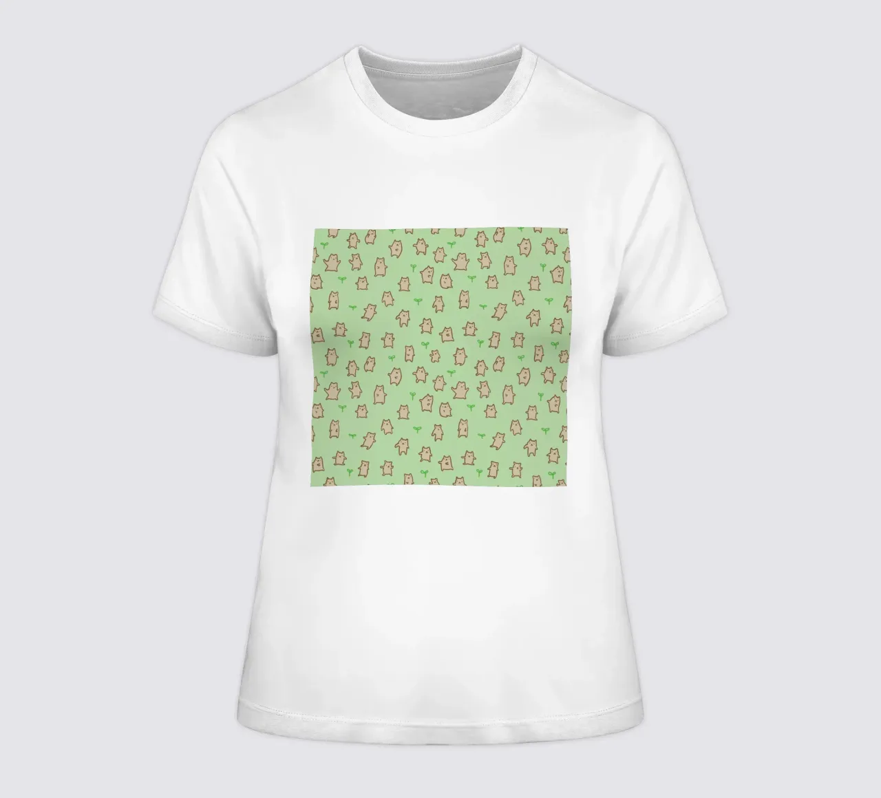 Tiny Bears Pattern t-shirt da donna da Sophie Corrigan