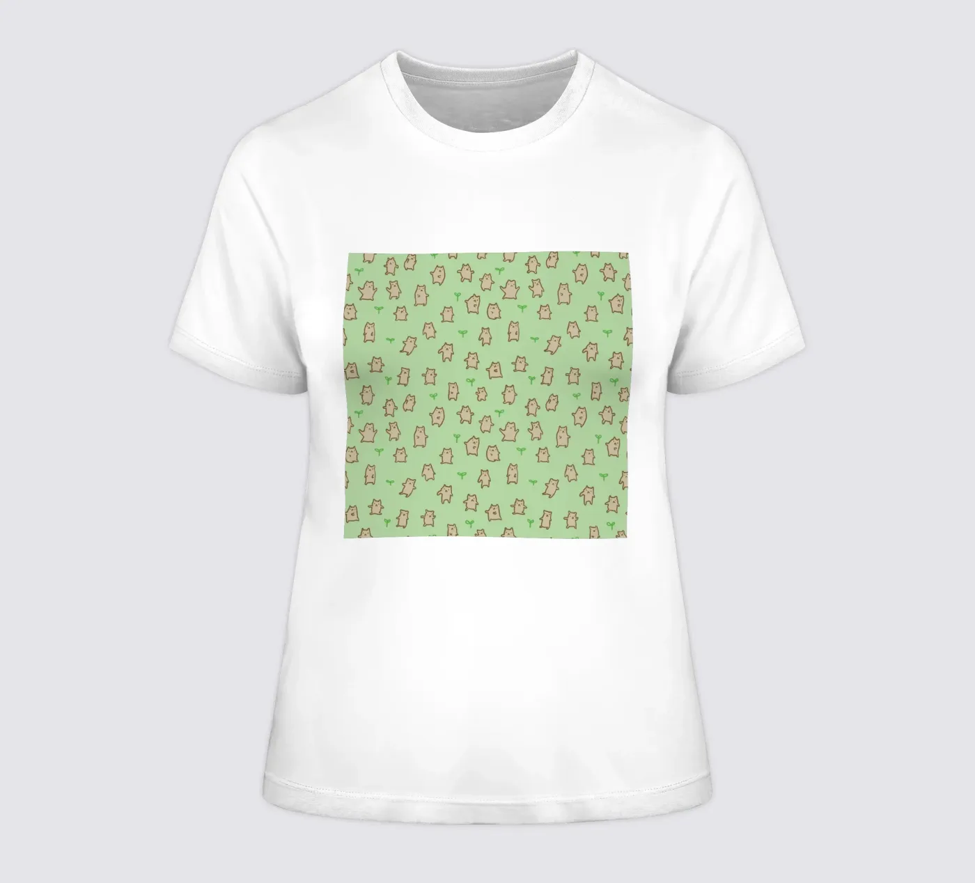 Tiny Bears Pattern t-shirt da donna da Sophie Corrigan