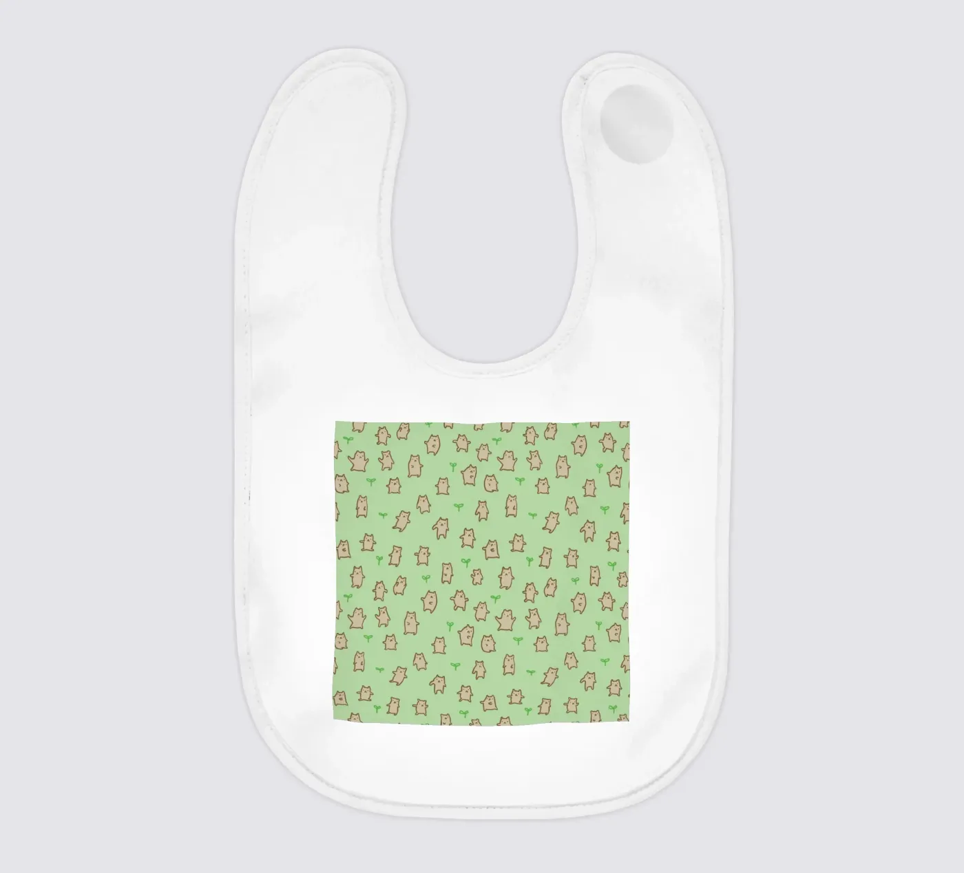 Tiny Bears Pattern Babylätzchen von Sophie Corrigan