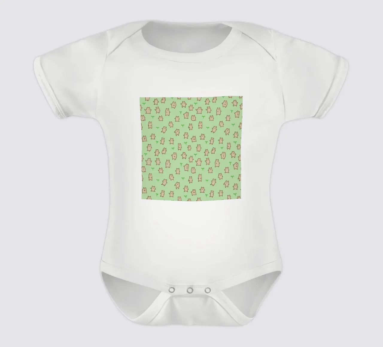 Tiny Bears Pattern body neonato maniche corte da Sophie Corrigan