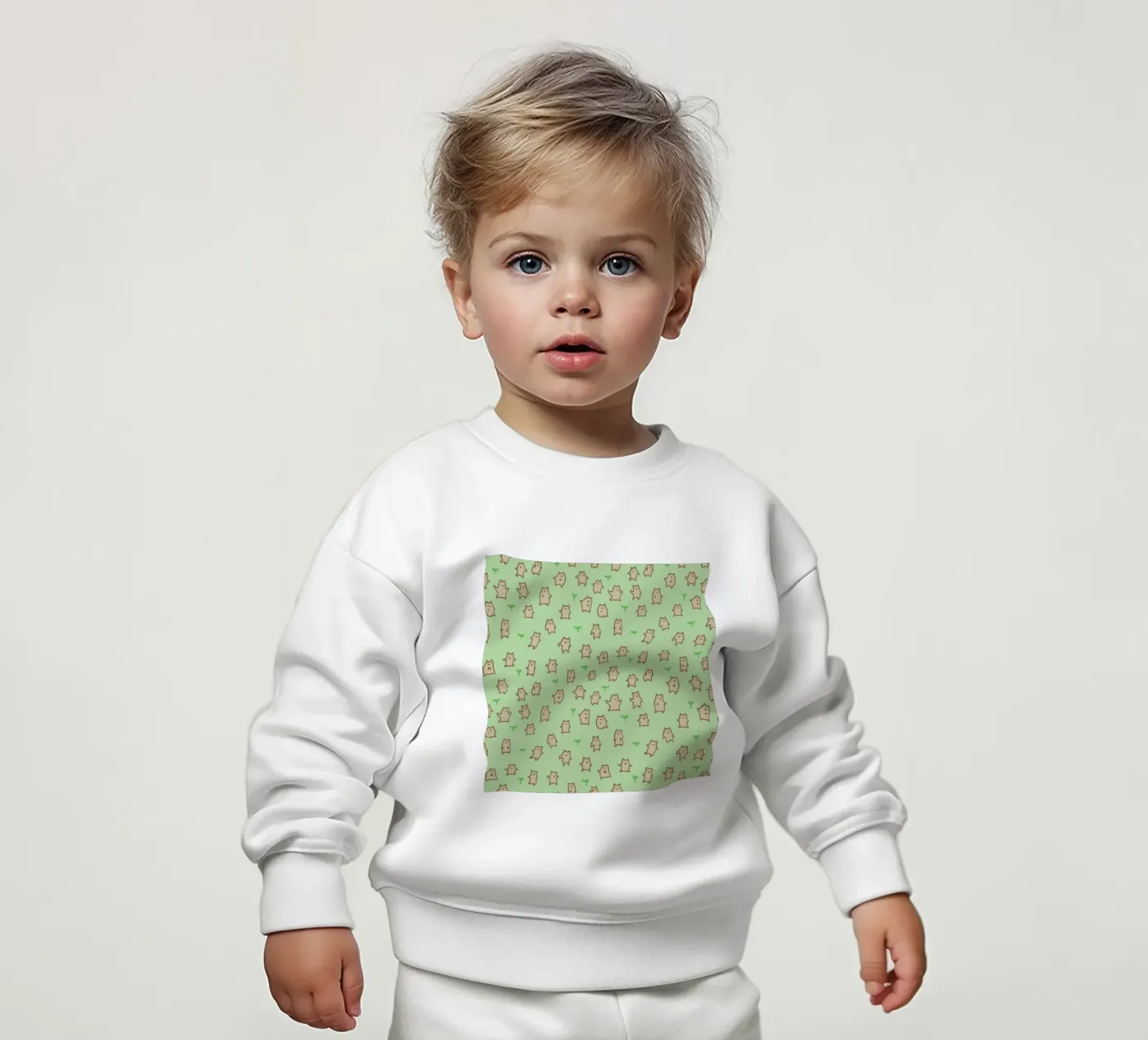 Tiny Bears Pattern Baby Sweatshirt von Sophie Corrigan