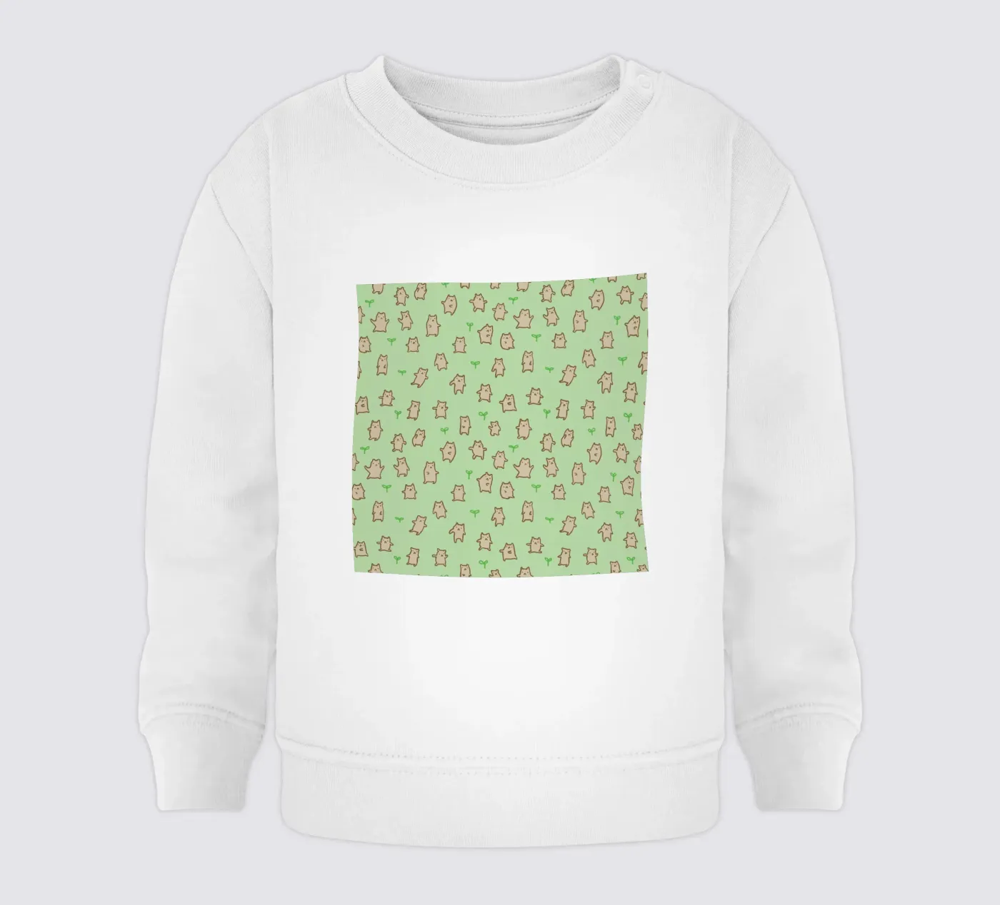 Tiny Bears Pattern Baby Sweatshirt von Sophie Corrigan