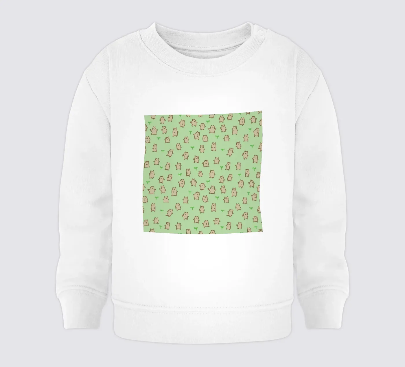 Tiny Bears Pattern Baby Sweatshirt von Sophie Corrigan