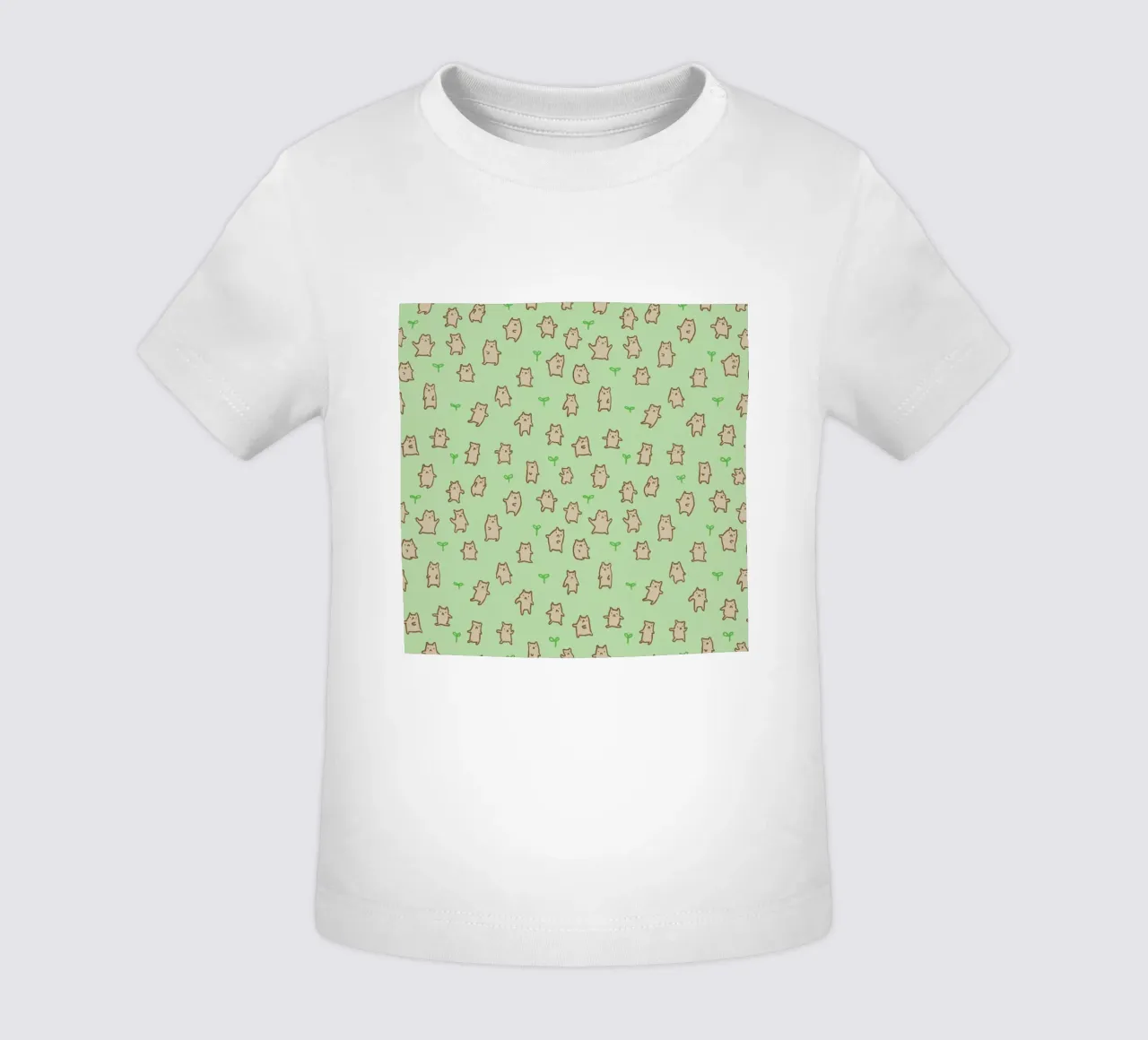 Tiny Bears Pattern maglietta neonato da Sophie Corrigan