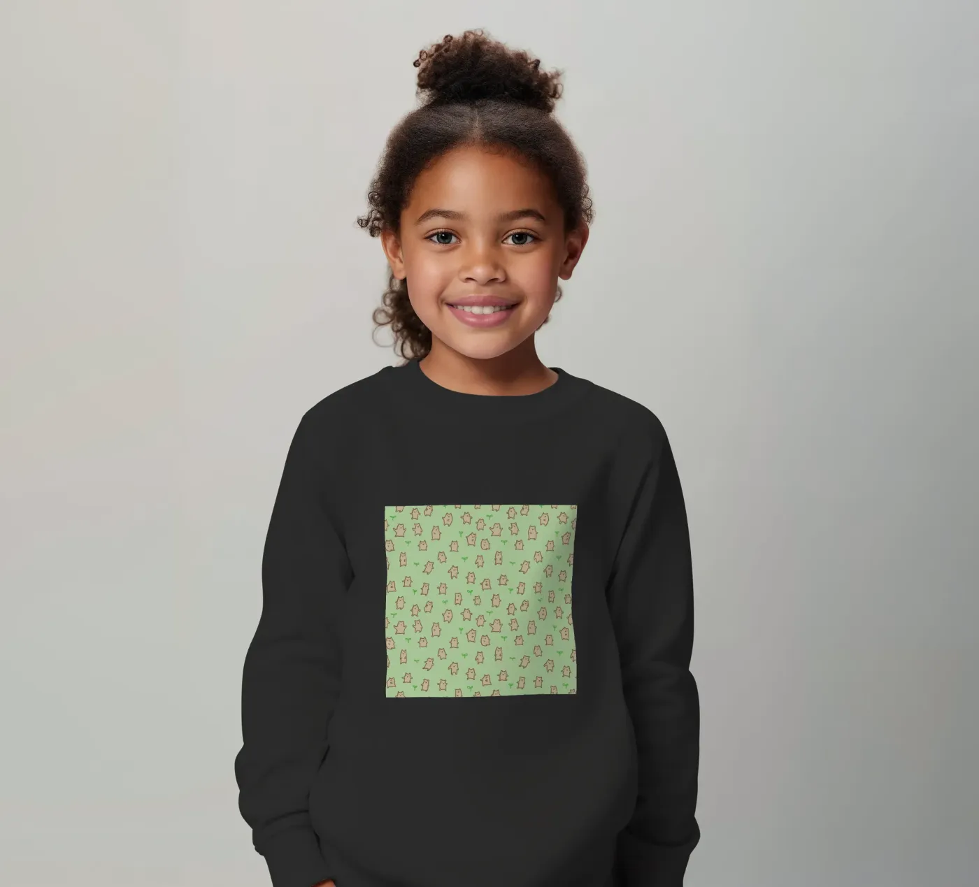 Tiny Bears Pattern Kinder Sweatshirt von Sophie Corrigan