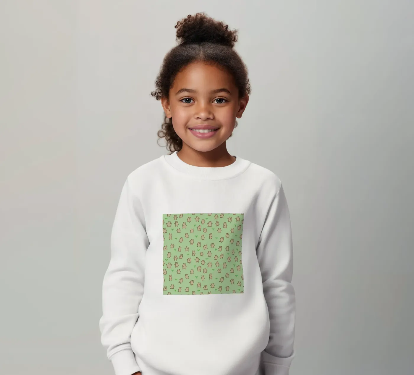 Tiny Bears Pattern felpa bambino da Sophie Corrigan