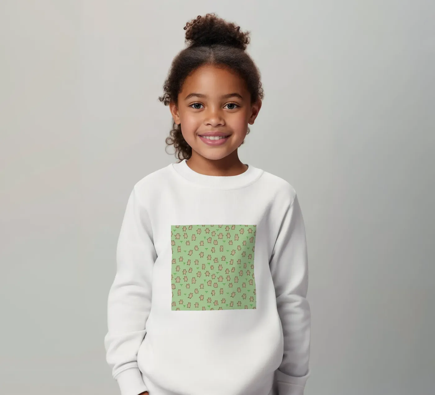 Tiny Bears Pattern Kinder Sweatshirt von Sophie Corrigan