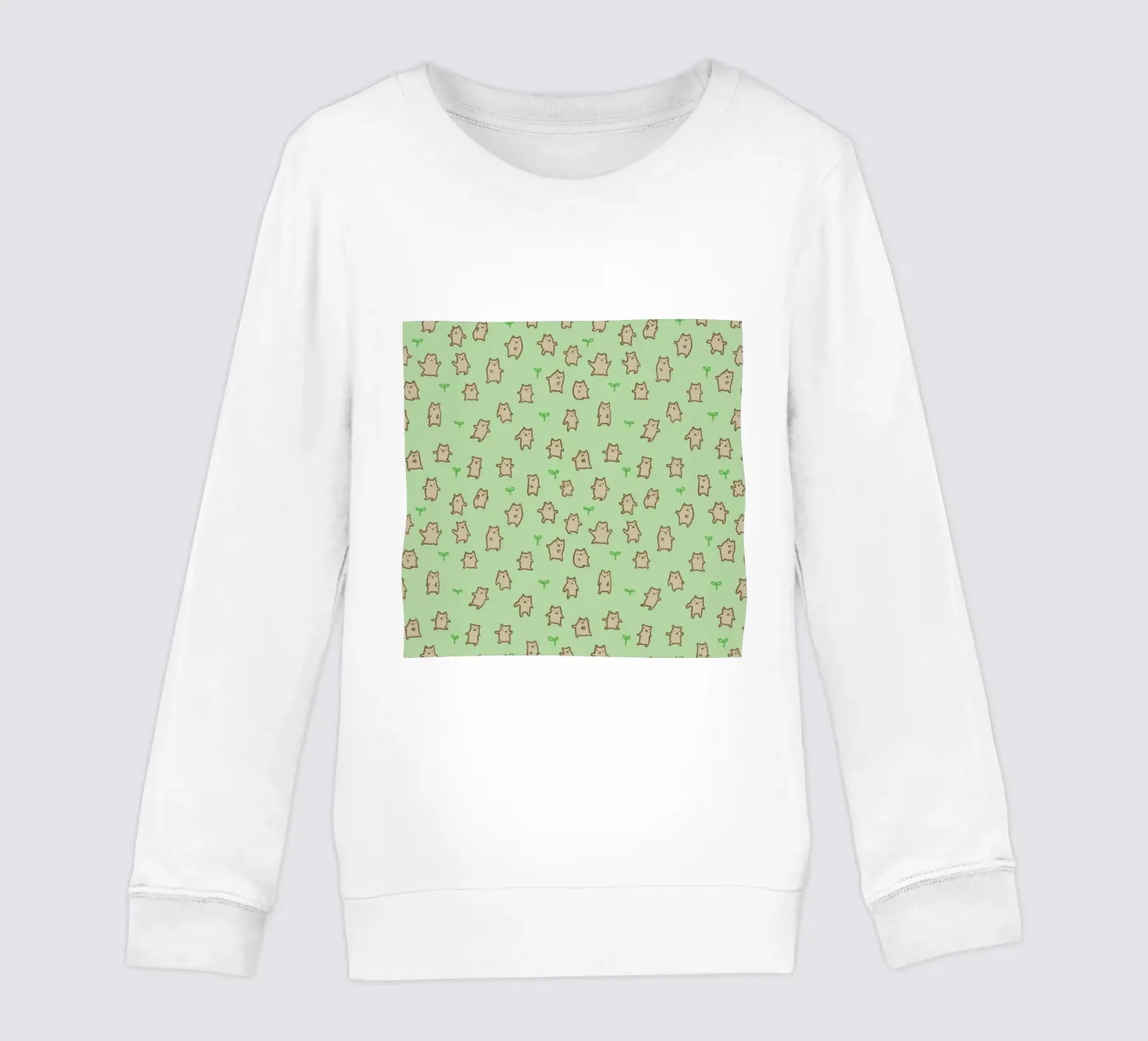 Tiny Bears Pattern Kinder Sweatshirt von Sophie Corrigan
