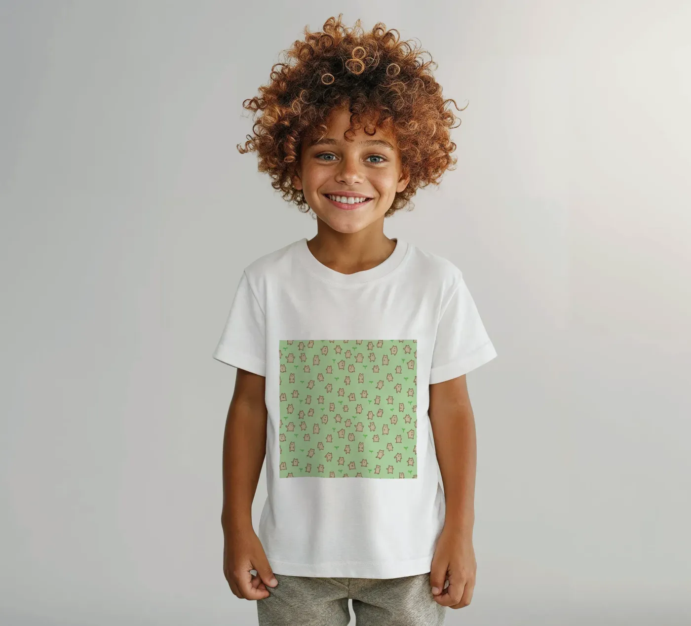 Tiny Bears Pattern t-shirt enfant de Sophie Corrigan