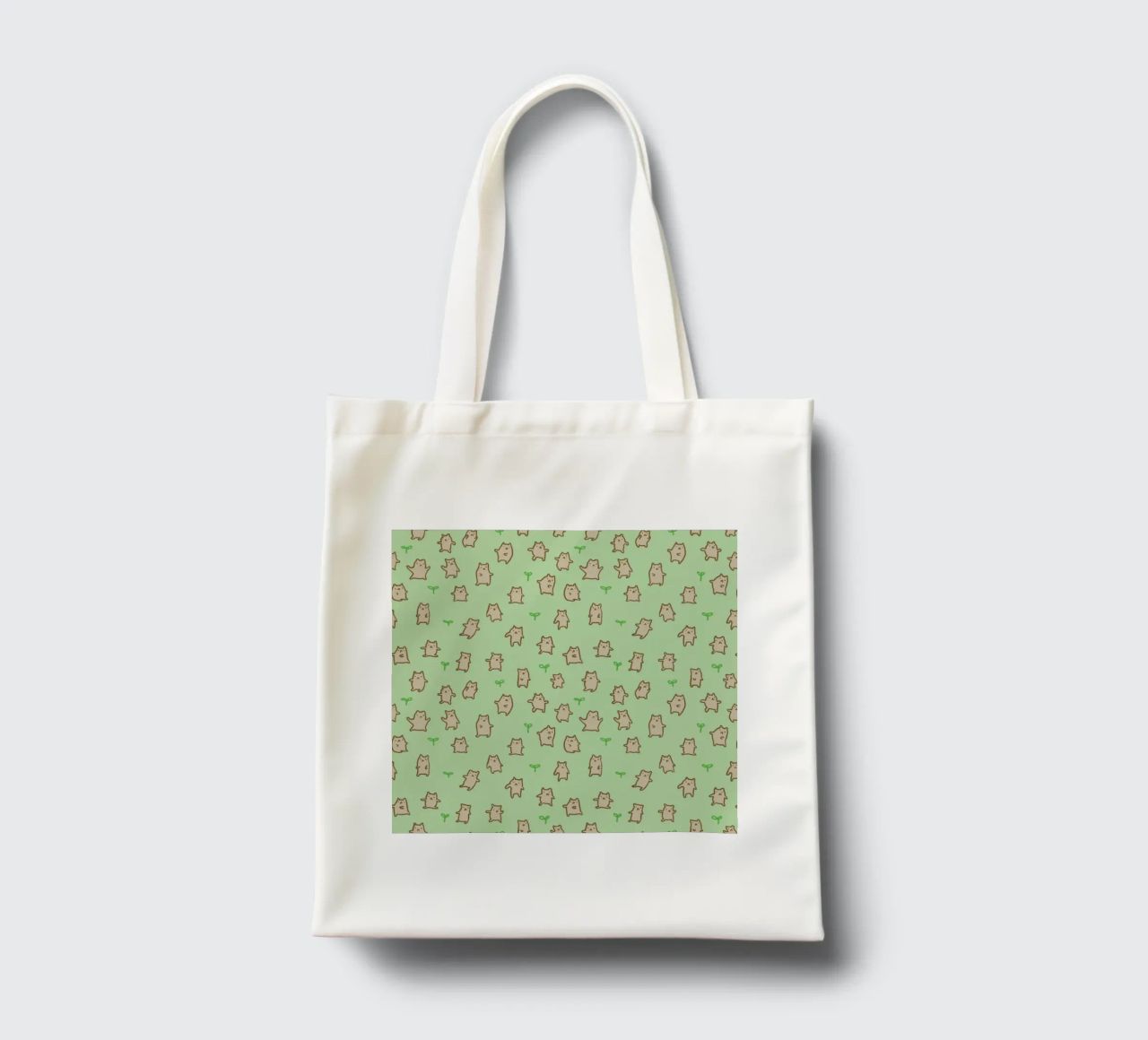 Tiny Bears Pattern borsa in juta da Sophie Corrigan