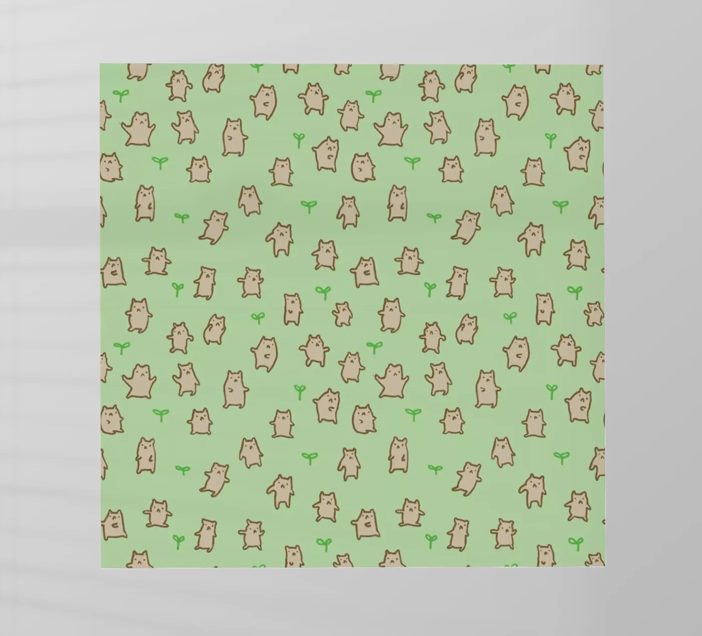 Tiny Bears Pattern Backlit Folie von Sophie Corrigan