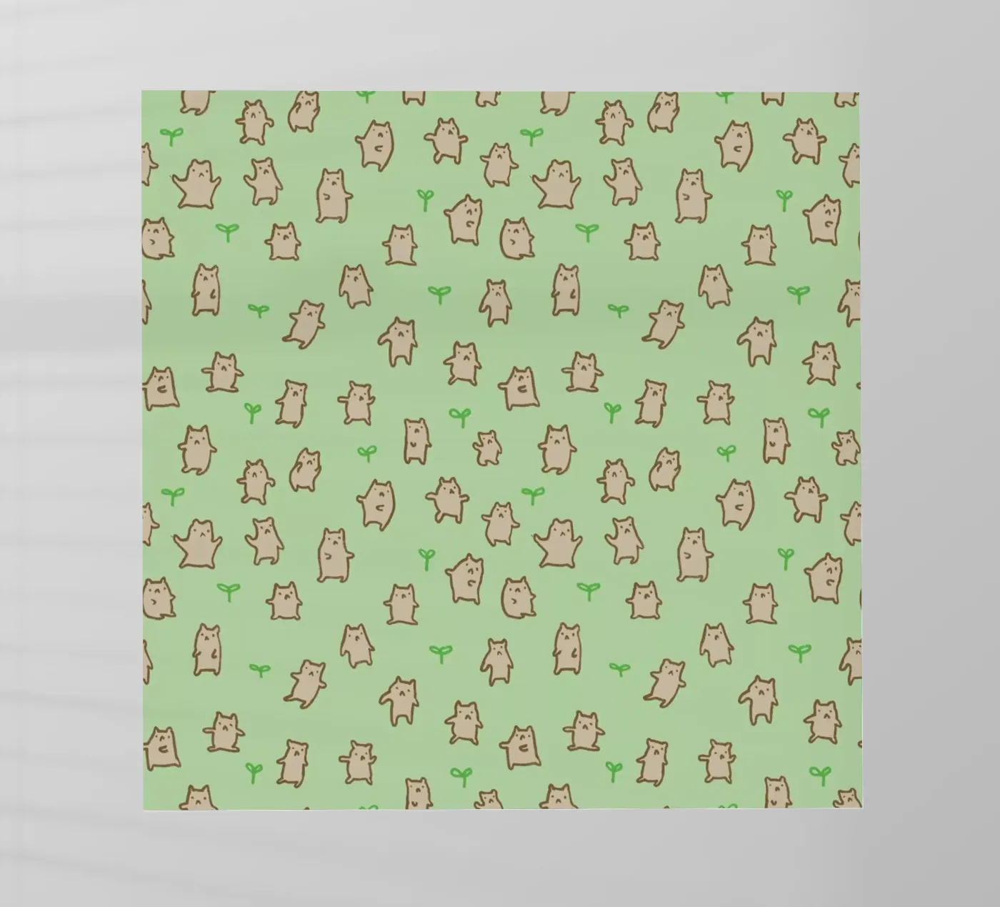 Tiny Bears Pattern pellicola backlit da Sophie Corrigan