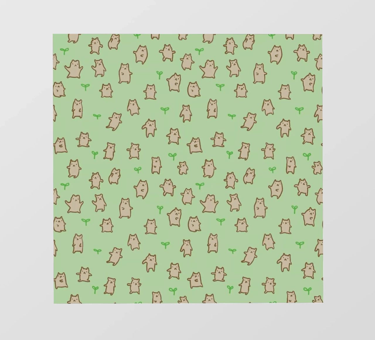 Tiny Bears Pattern pellicola backlit da Sophie Corrigan