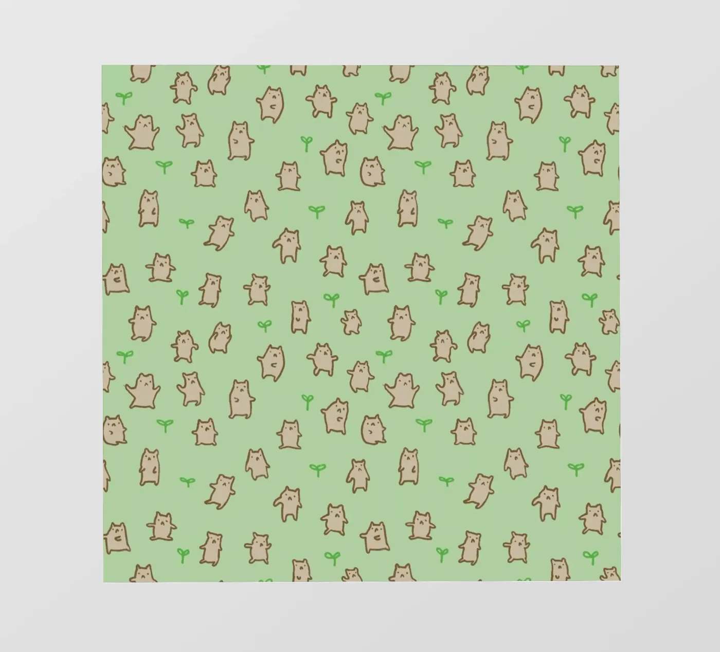 Tiny Bears Pattern telo in pvc da Sophie Corrigan