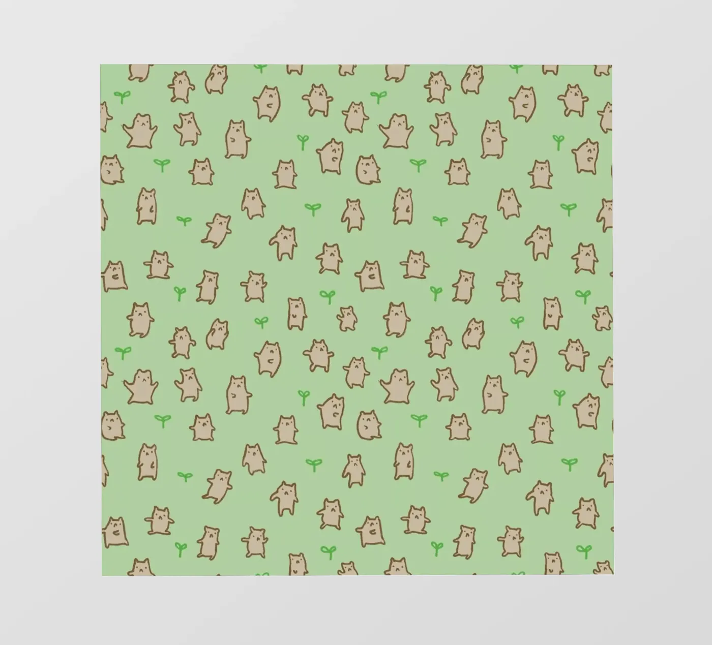 Tiny Bears Pattern telo in pvc da Sophie Corrigan