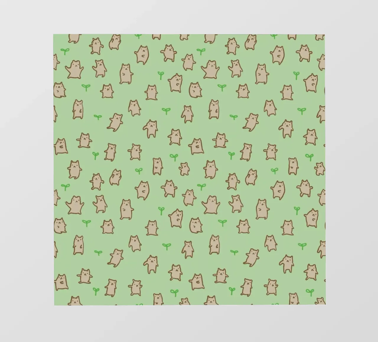 Tiny Bears Pattern telo in pvc da Sophie Corrigan