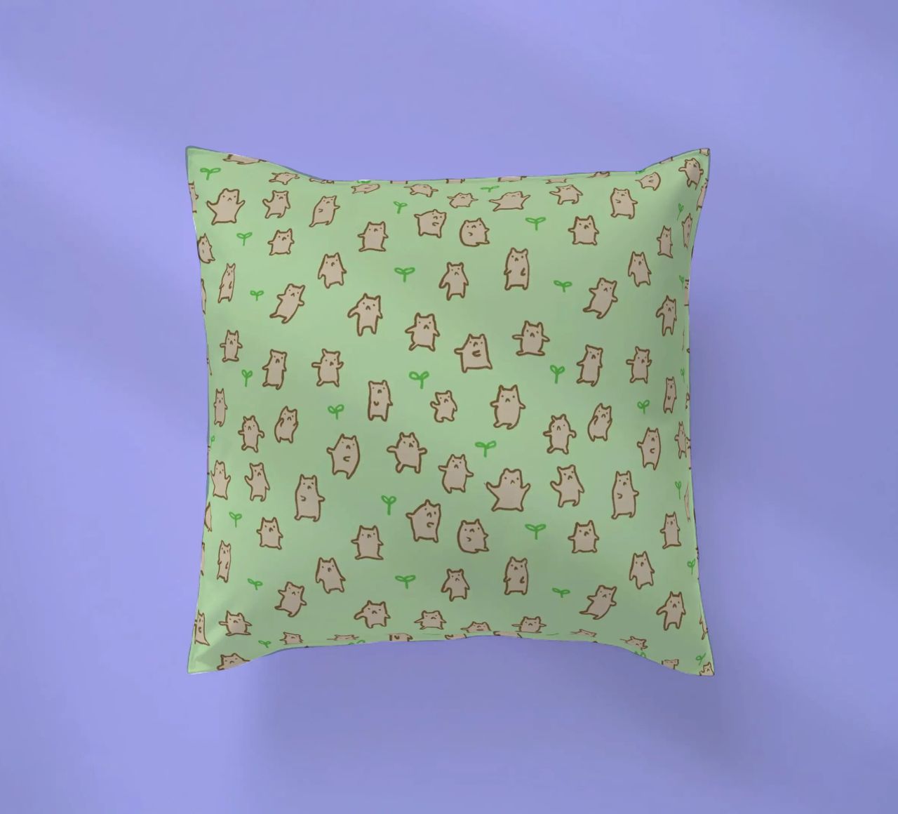 Tiny Bears Pattern cuscino da Sophie Corrigan