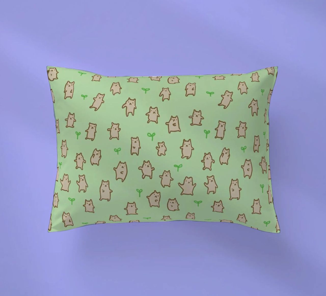 Tiny Bears Pattern cuscino da Sophie Corrigan