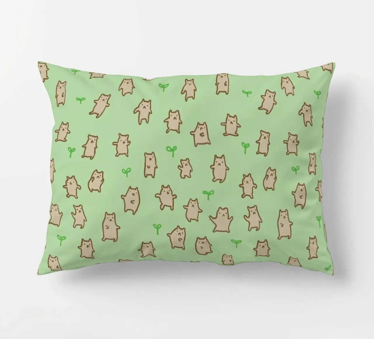 Tiny Bears Pattern decorative cushion by Sophie Corrigan