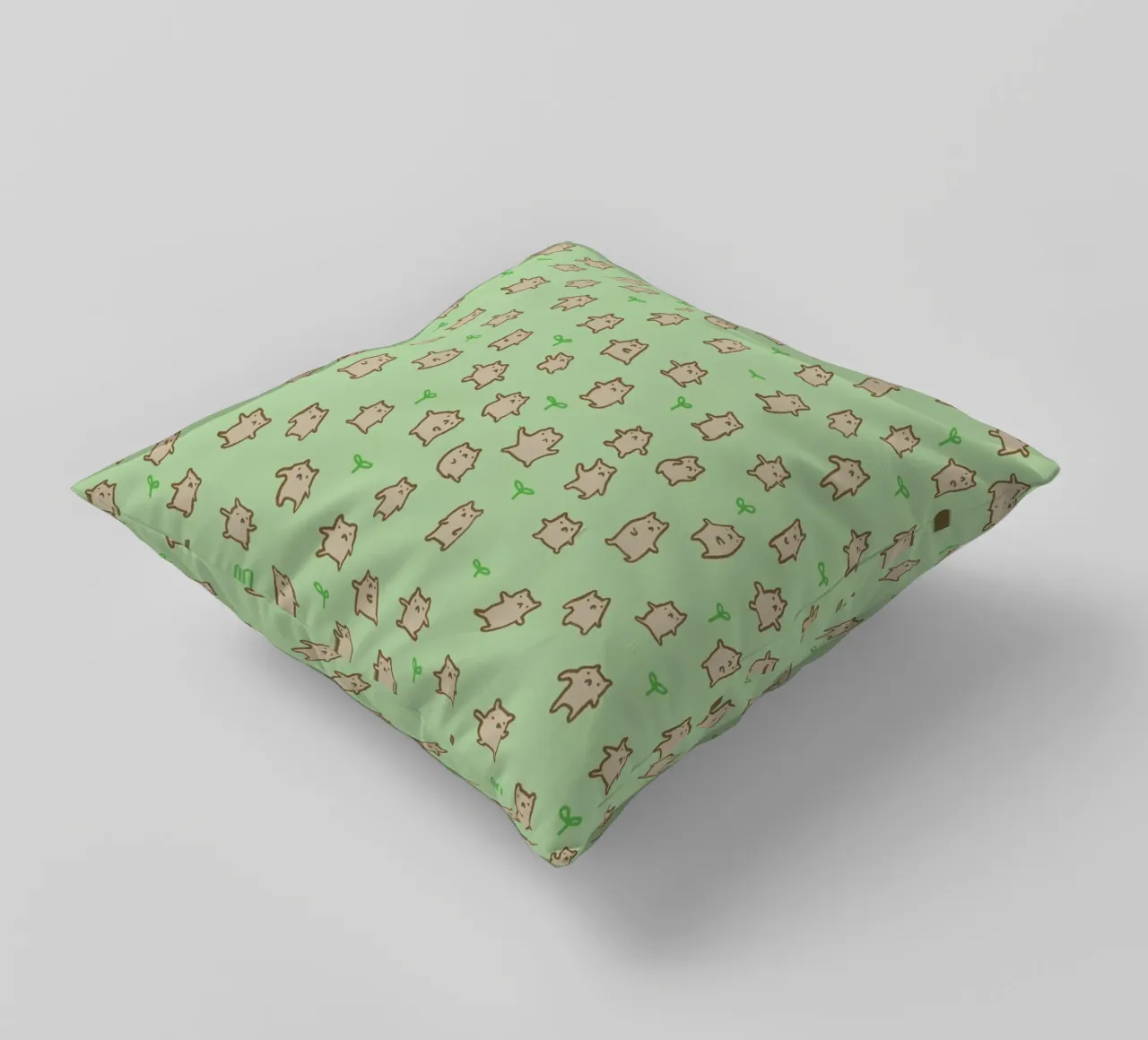 Tiny Bears Pattern decorative cushion by Sophie Corrigan