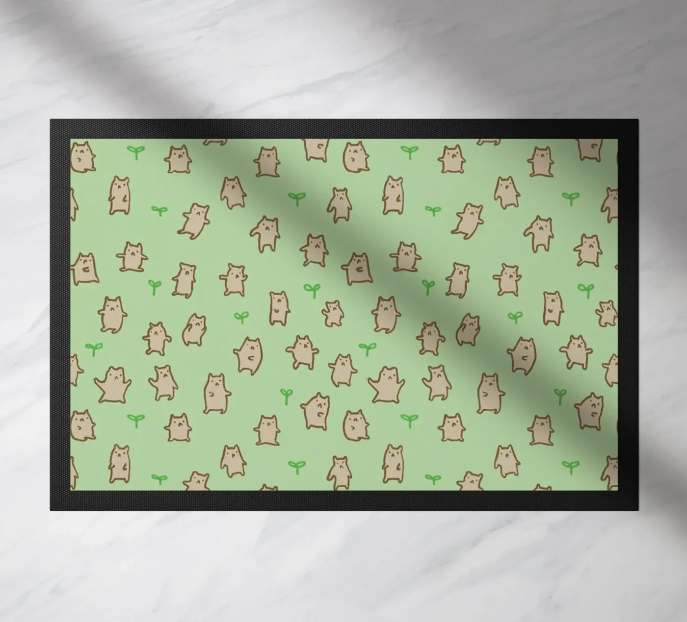 Tiny Bears Pattern deurmat van Sophie Corrigan