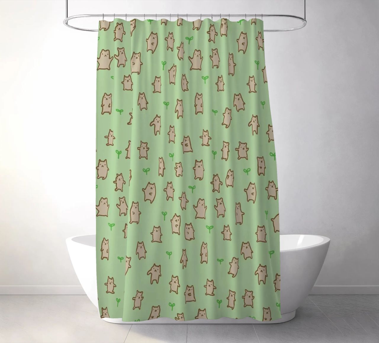 Tiny Bears Pattern tenda da doccia da Sophie Corrigan