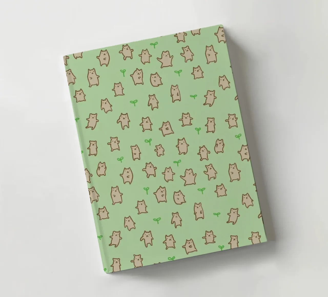Tiny Bears Pattern notebook by Sophie Corrigan