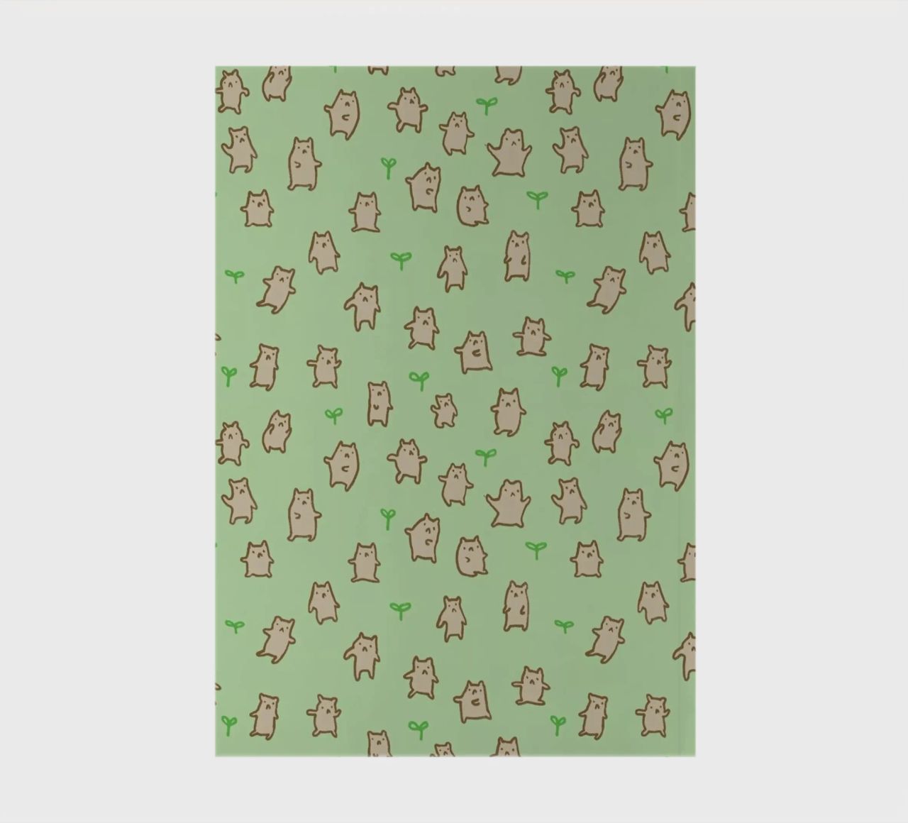 Tiny Bears Pattern notebook by Sophie Corrigan