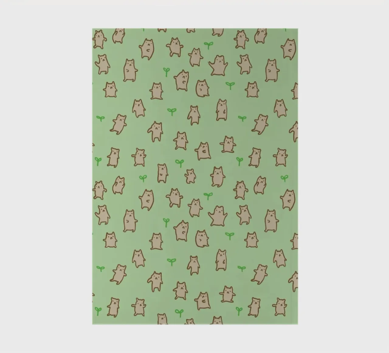 Tiny Bears Pattern notebook by Sophie Corrigan