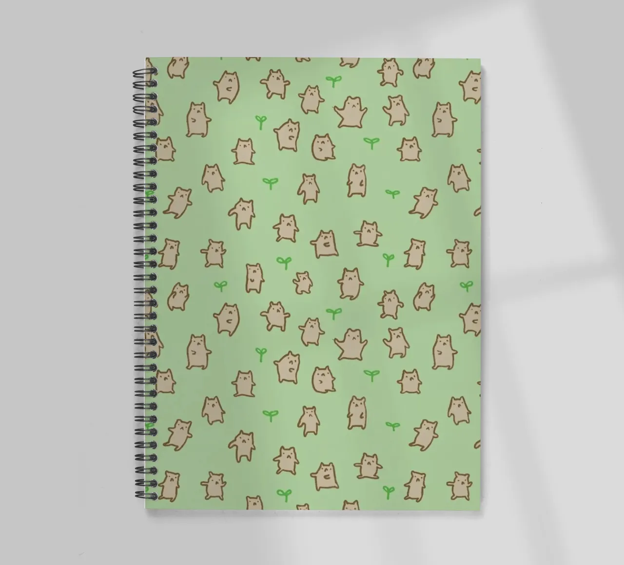 Tiny Bears Pattern carnet à spirale de Sophie Corrigan