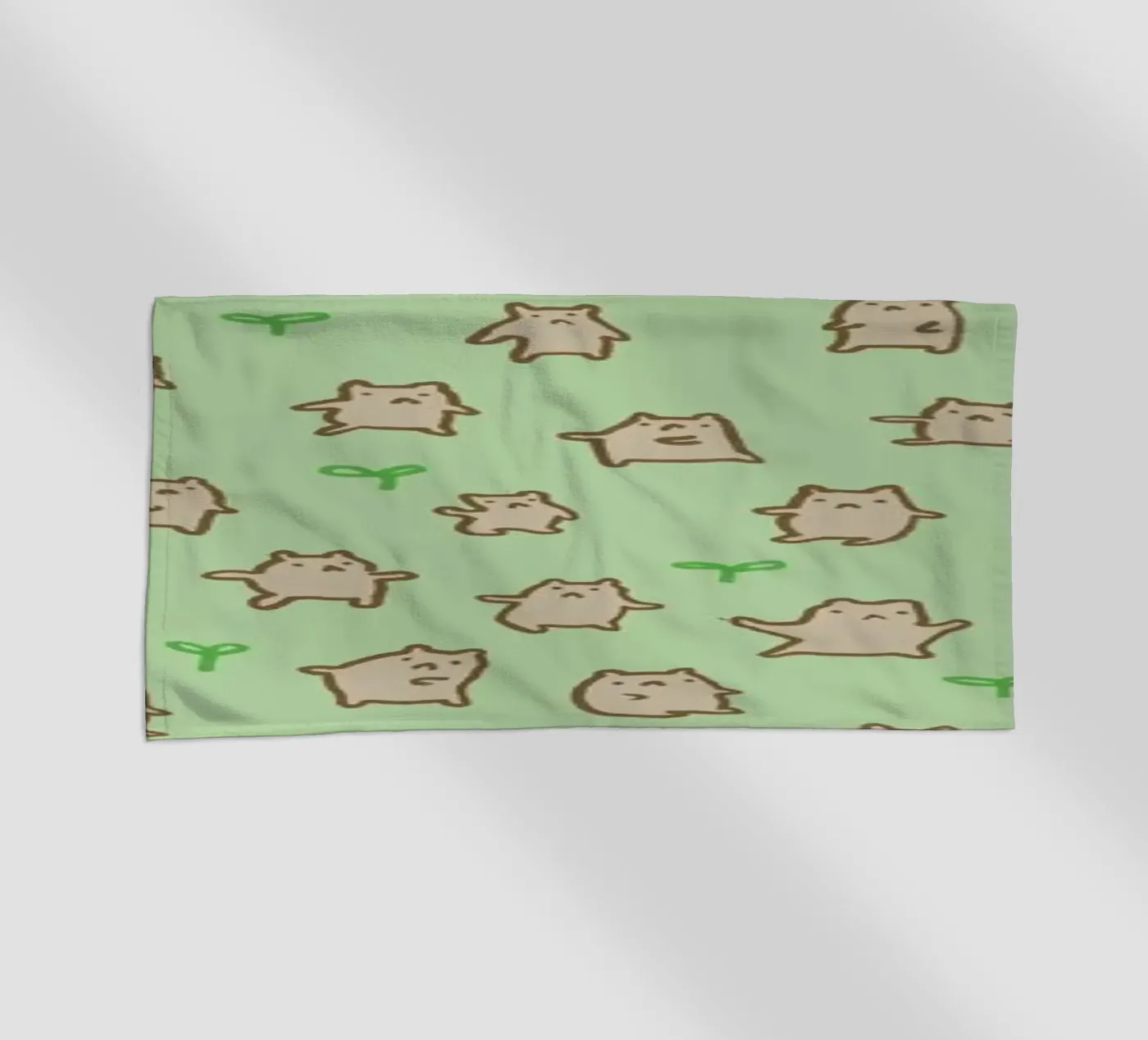 Tiny Bears Pattern beach towel by Sophie Corrigan