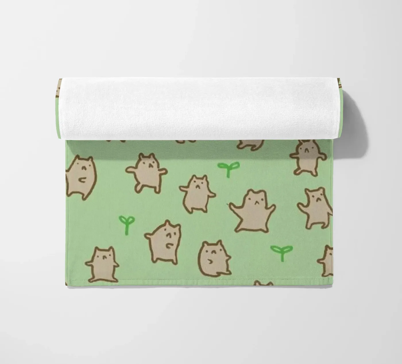 Tiny Bears Pattern beach towel by Sophie Corrigan