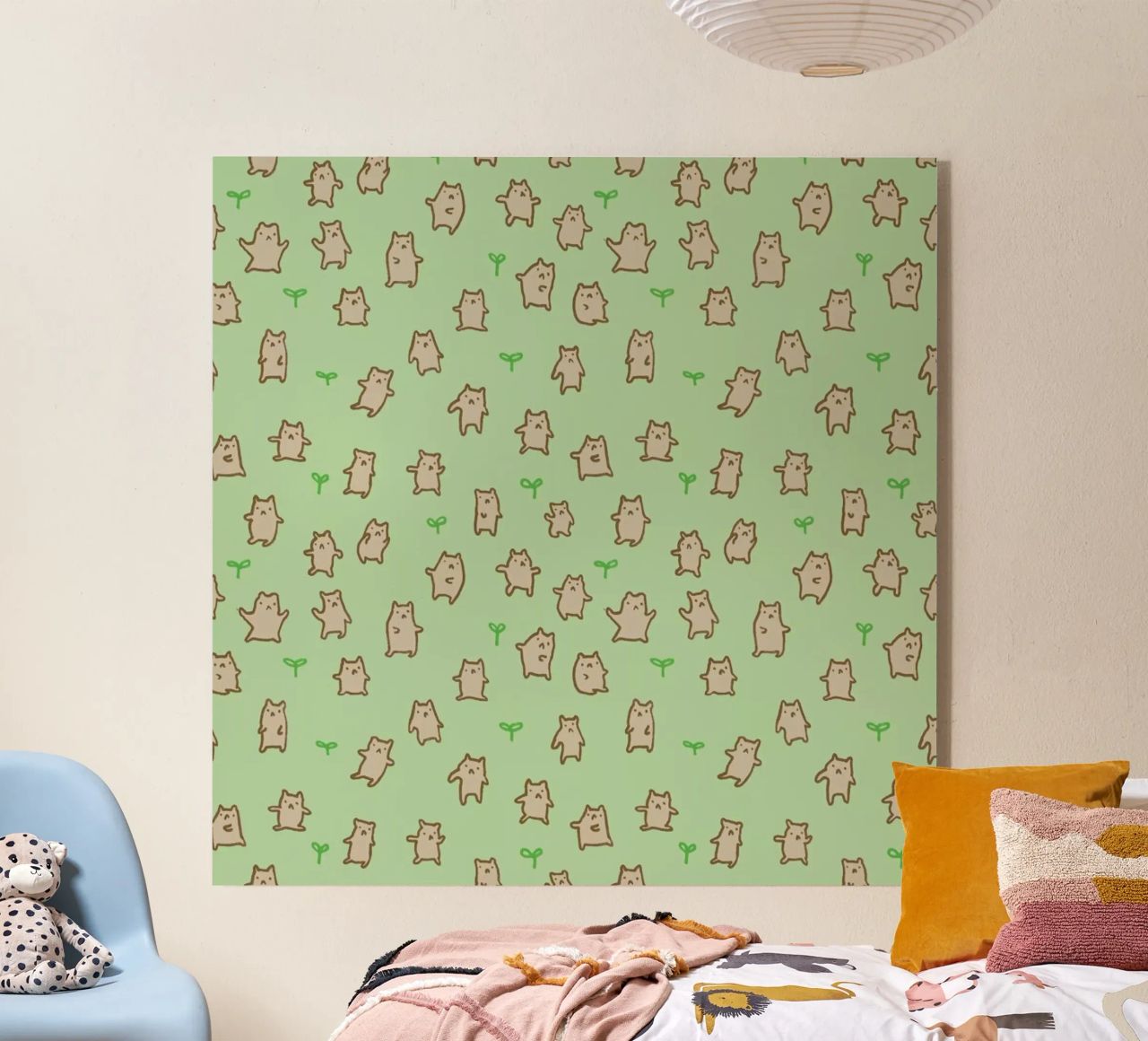 Tiny Bears Pattern metacrilato de Sophie Corrigan