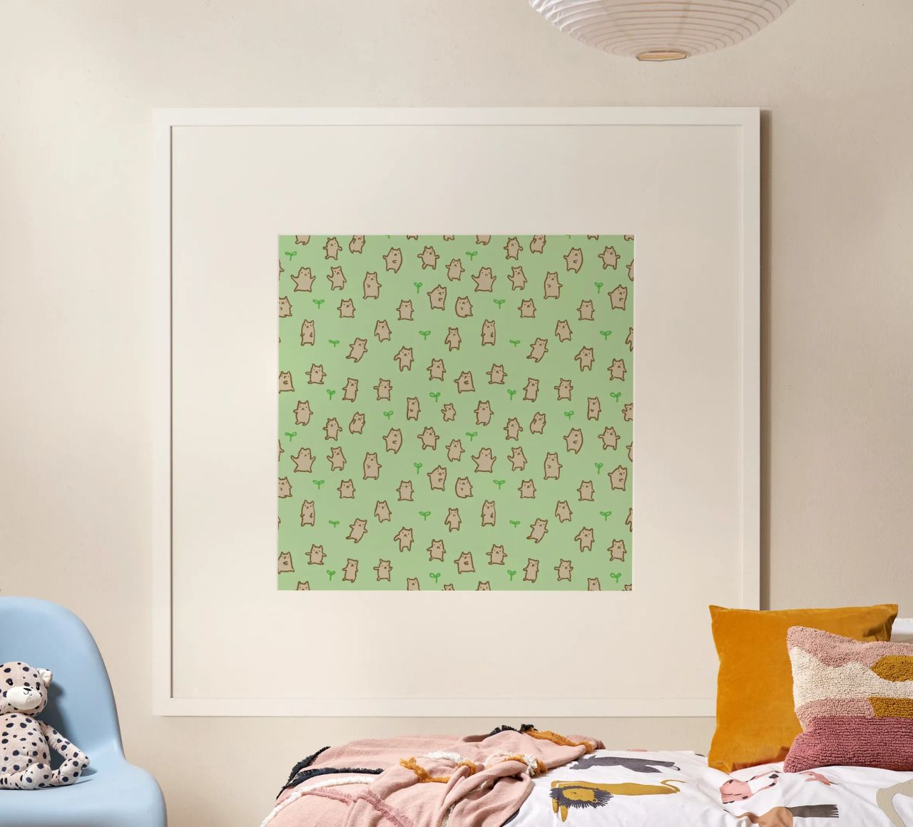 Tiny Bears Pattern poster de Sophie Corrigan