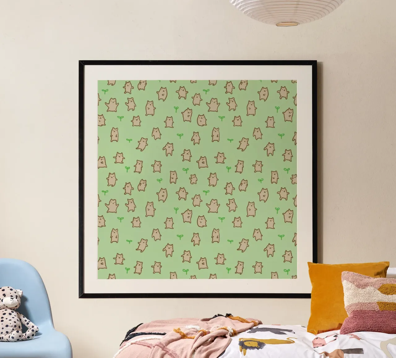 Tiny Bears Pattern poster da Sophie Corrigan