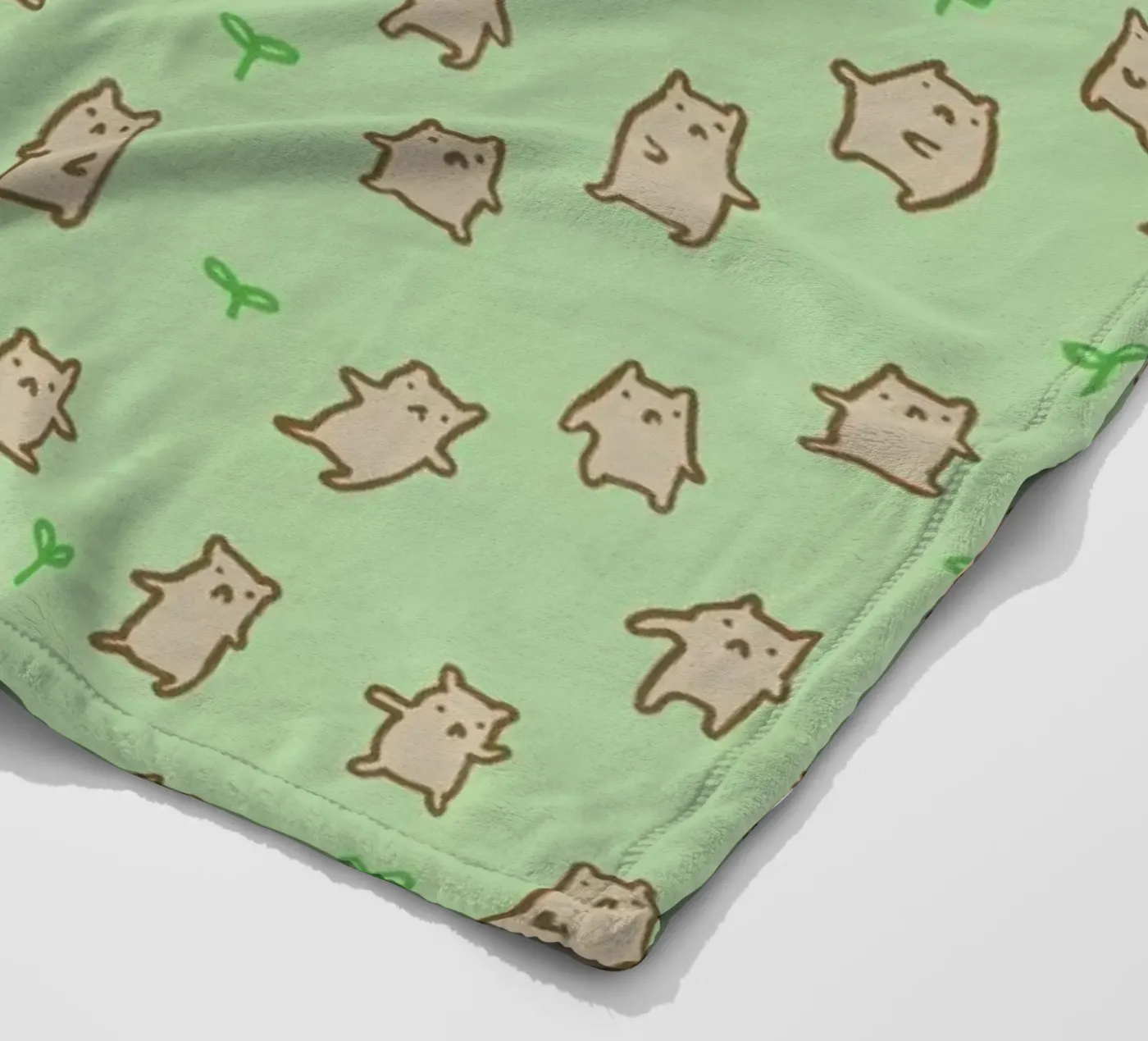 Tiny Bears Pattern Fleecedecke von Sophie Corrigan