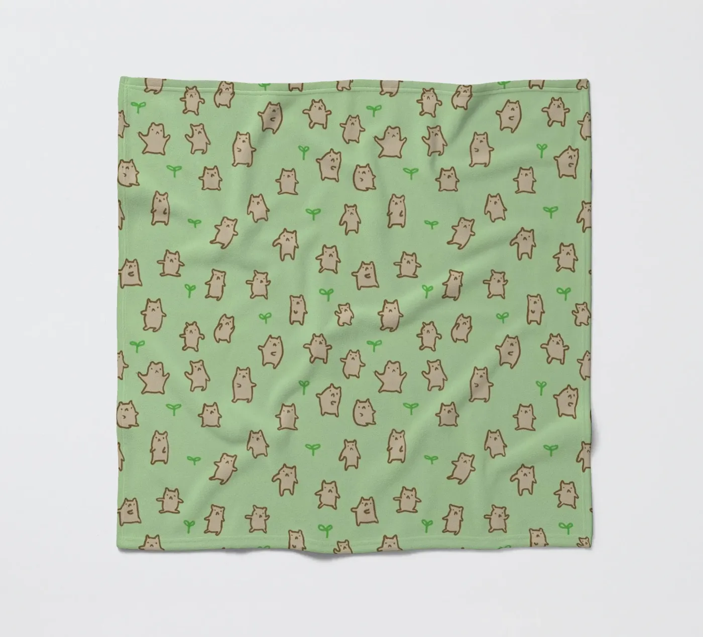 Tiny Bears Pattern Fleecedecke von Sophie Corrigan