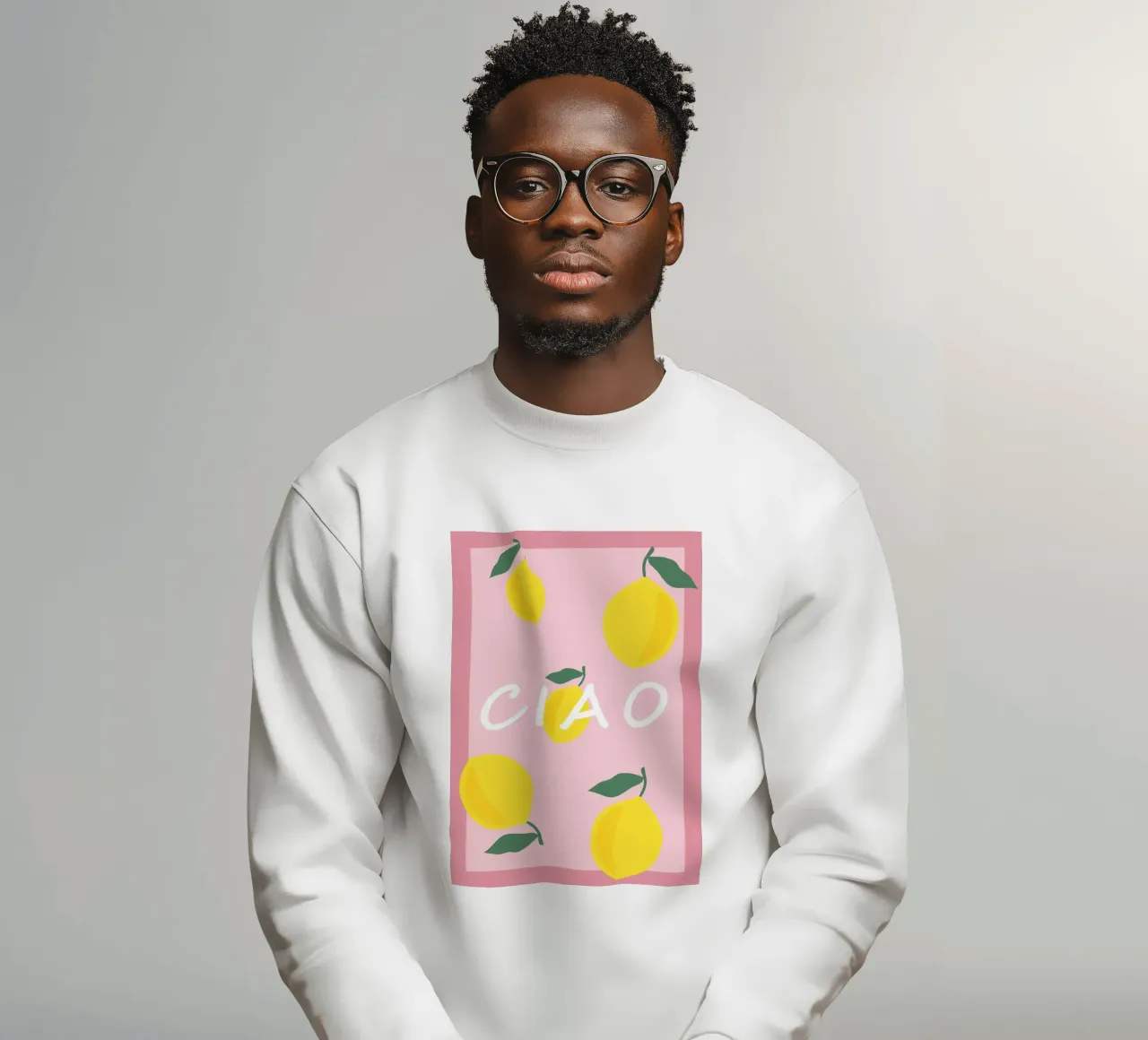 Arte estiva al limone CIAO felpa da pdigitalprints