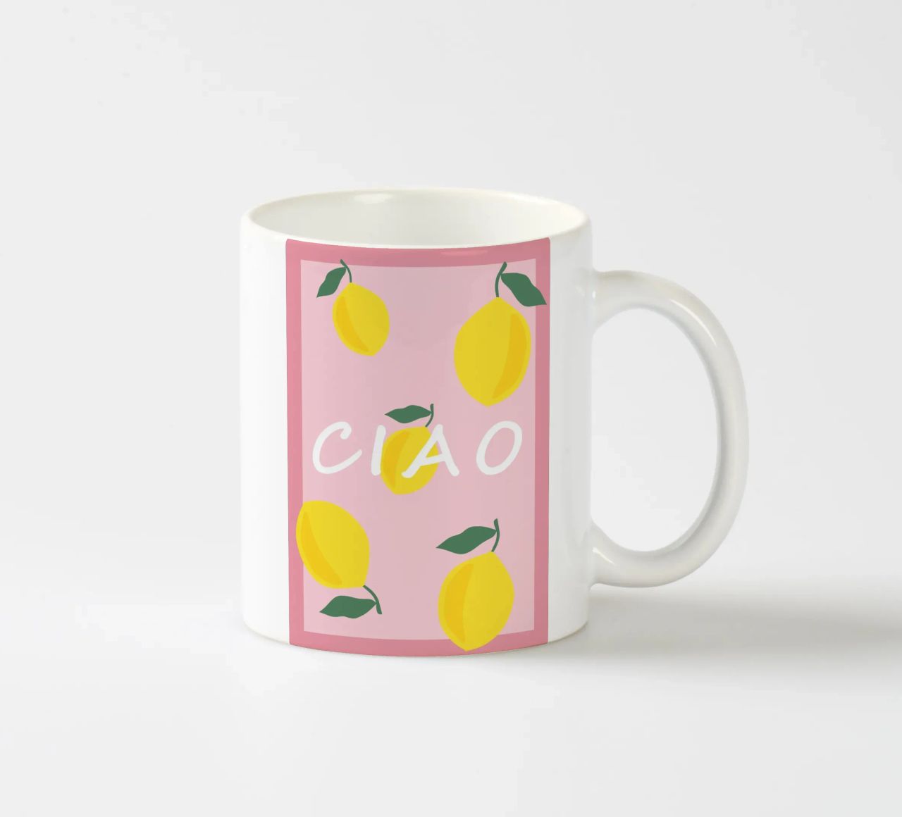 Arte estiva al limone CIAO tazza in ceramica da pdigitalprints