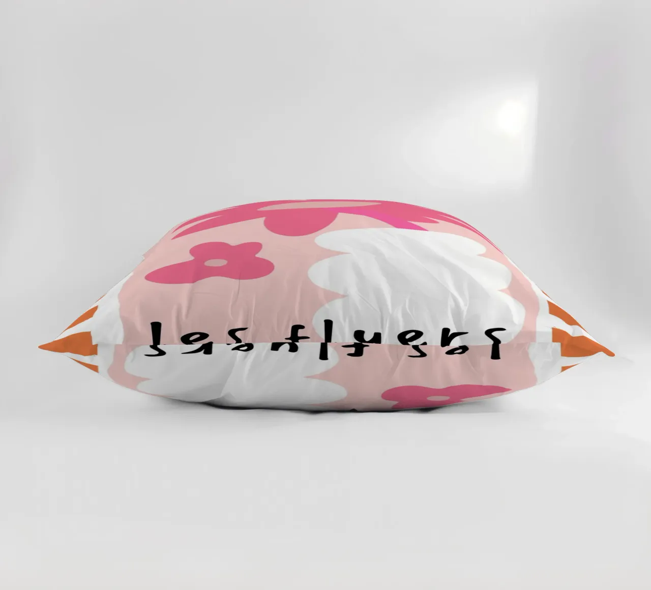 Les Fluers, detto francese, astratto floreale cuscino da pdigitalprints