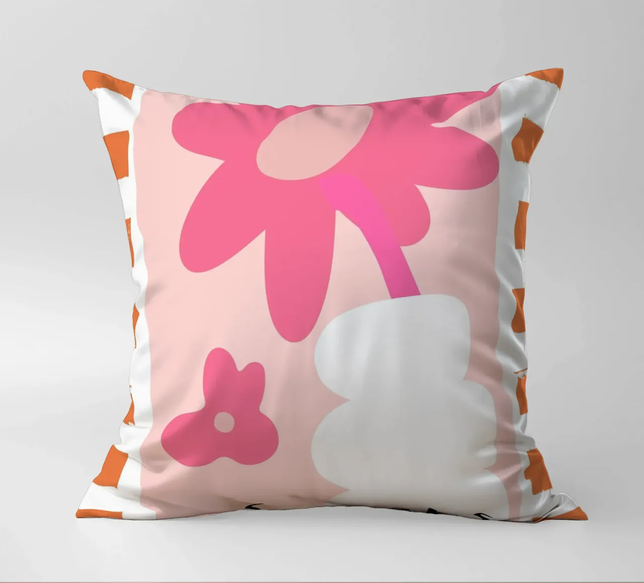 Les Fluers, detto francese, astratto floreale cuscino da pdigitalprints