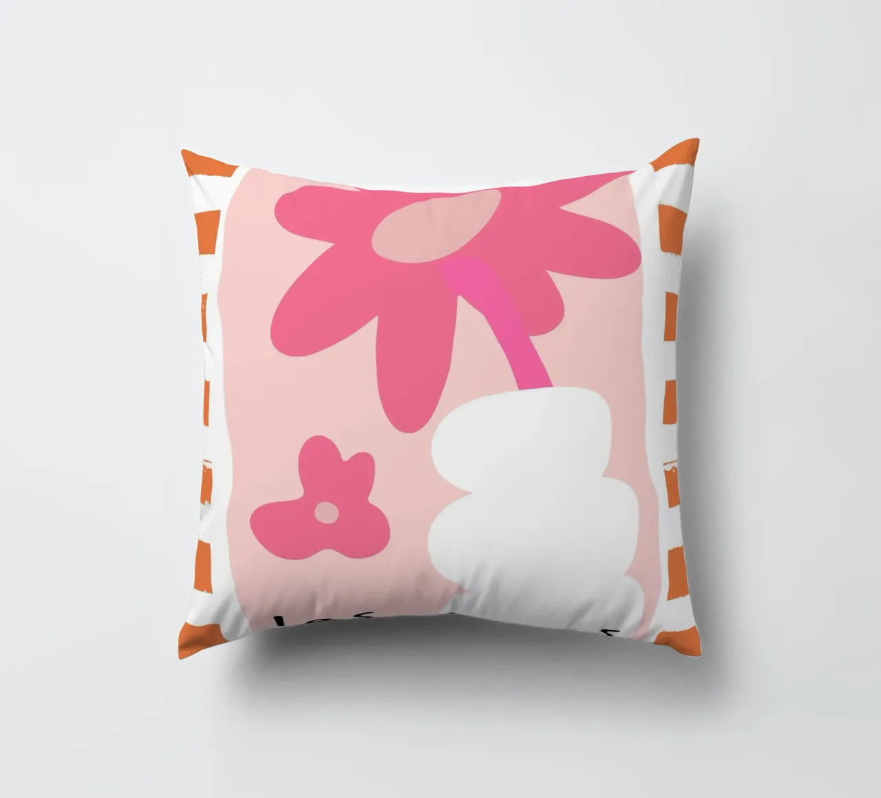 Les Fluers, detto francese, astratto floreale cuscino da pdigitalprints