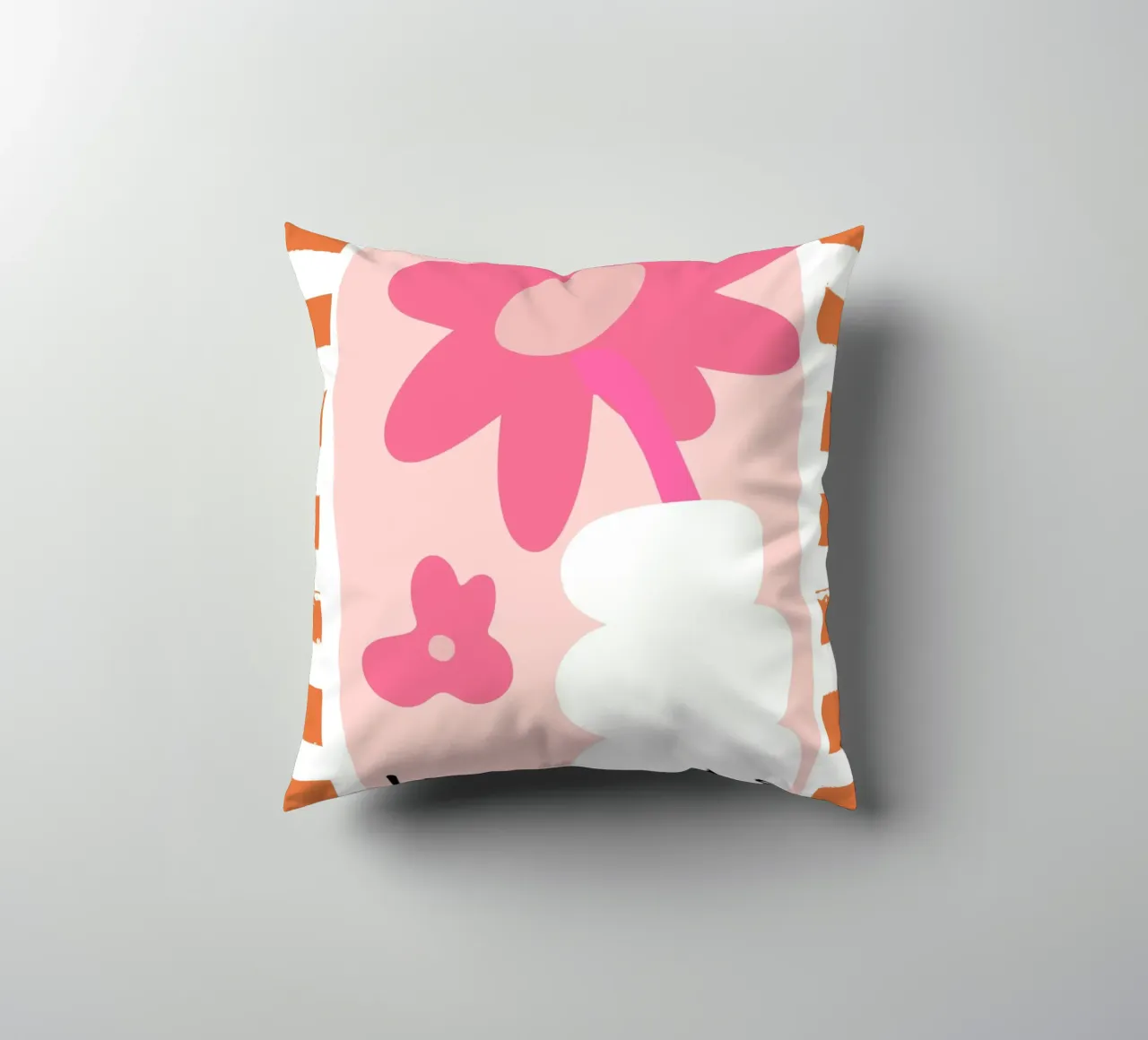 Les Fluers, detto francese, astratto floreale cuscino da pdigitalprints